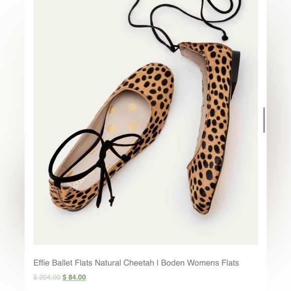 Boden Ballerina Animal Print Pumps. Size - 37 - Picture 12 of 12